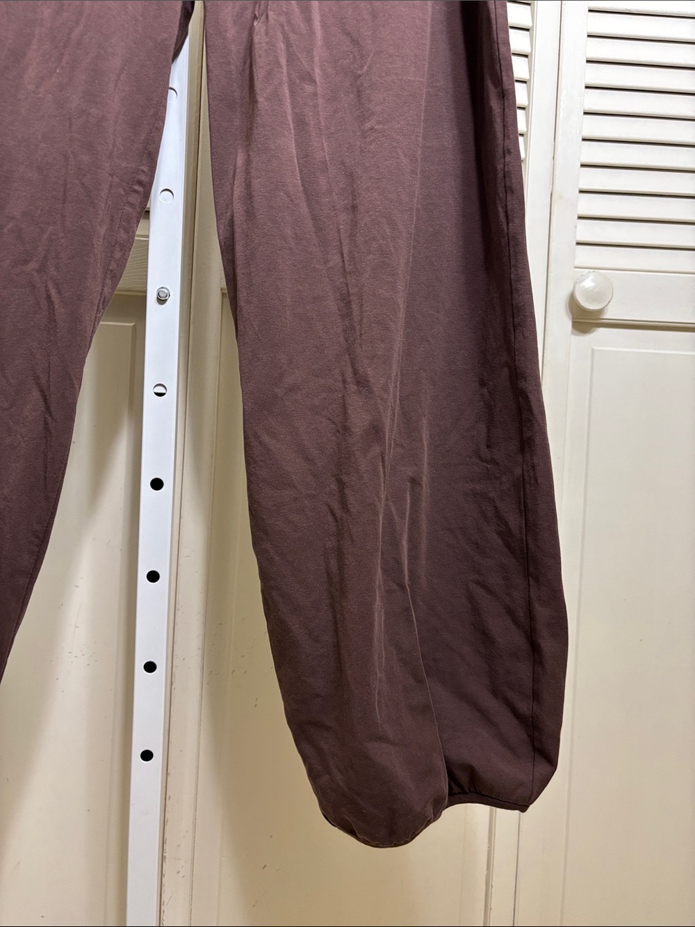 Gudrun Sjöden Bubble-Leg Brown Lagnelook Stretch Organic Cotton Pants XL - Picture 3 of 12